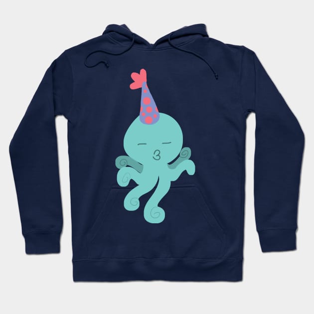 Kissy Birthday Octopus Hoodie by saradaboru